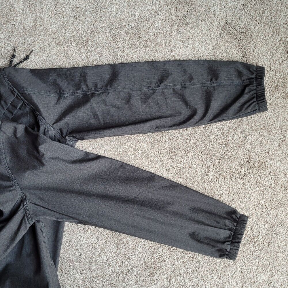 Nomad Jacket Mens Sz M Tech Fleece Lined Hooded Full Zip Snap Pockets Gray READ - Picture 12 of 15